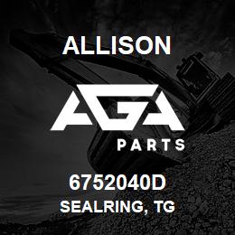 6752040D Allison SEALRING, TG | AGA Parts