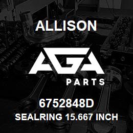 6752848D Allison SEALRING 15.667 INCH ID | AGA Parts