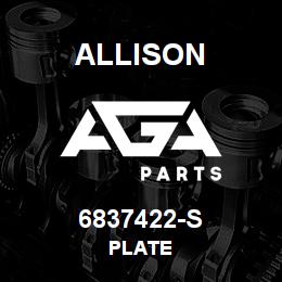 6837422-S Allison PLATE | AGA Parts