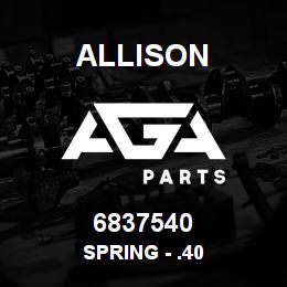 6837540 Allison SPRING - .40 | AGA Parts