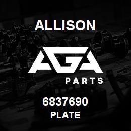 6837690 Allison PLATE | AGA Parts