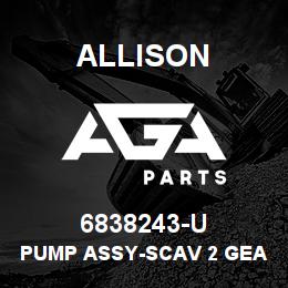 6838243-U Allison PUMP ASSY-SCAV 2 GEAR | AGA Parts