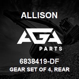 6838419-DF Allison GEAR SET OF 4, REAR CARRIER | AGA Parts