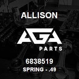 6838519 Allison SPRING - .49 | AGA Parts