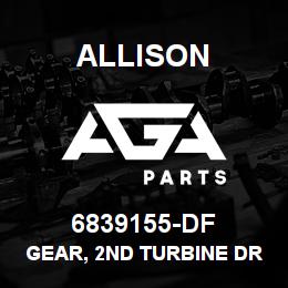 6839155-DF Allison GEAR, 2ND TURBINE DRIVE | AGA Parts