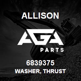 6839375 Allison WASHER, THRUST | AGA Parts