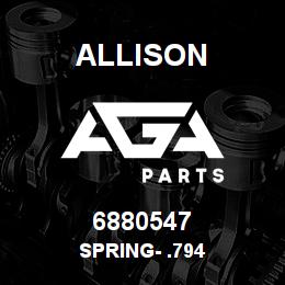 6880547 Allison SPRING- .794 | AGA Parts