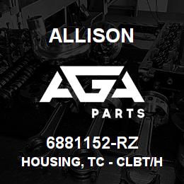 6881152-RZ Allison HOUSING, TC - CLBT/HT W/CHECK VALVE AND SHALLOW SET ANGLE ARMS - 3 HOLES | AGA Parts