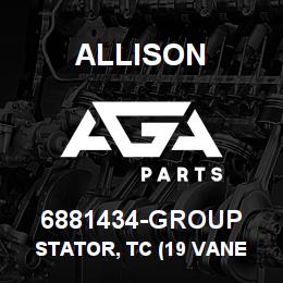 6881434-GROUP Allison STATOR, TC (19 VANE / TC380) MT-643/653 CASTING#-29501490 | AGA Parts