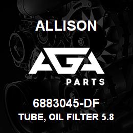 6883045-DF Allison TUBE, OIL FILTER 5.8" LONG MT-643/653 SHALLOW PAN | AGA Parts