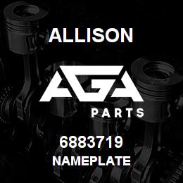 6883719 Allison NAMEPLATE | AGA Parts