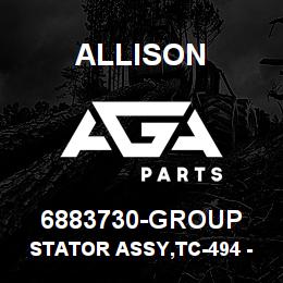 6883730-GROUP Allison STATOR ASSY,TC-494 - MT644/654 CASTING # 6883601 | AGA Parts