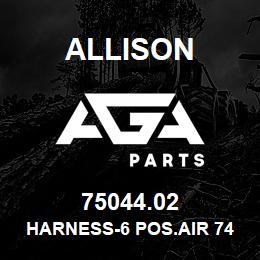 75044.02 Allison HARNESS-6 POS.AIR 740-STONE BE | AGA Parts