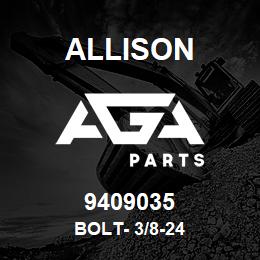 9409035 Allison BOLT- 3/8-24 | AGA Parts