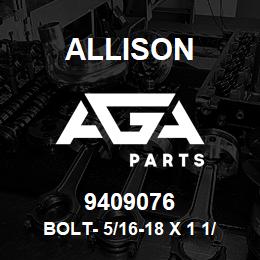 9409076 Allison BOLT- 5/16-18 X 1 1/4 LG | AGA Parts