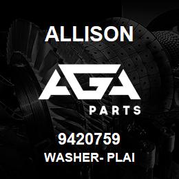 9420759 Allison WASHER- PLAI | AGA Parts