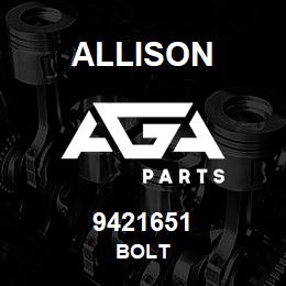9421651 Allison BOLT | AGA Parts