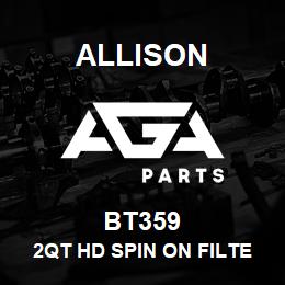 BT359 Allison 2QT HD SPIN ON FILTER | AGA Parts