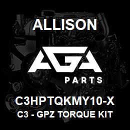 C3HPTQKMY10-X Allison C3 - GPZ TORQUE KIT - LCT (2010-2016) INCLUDES PRE-MACHINED C3 BACK PLATE | AGA Parts