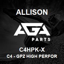 C4HPK-X Allison C4 - GPZ HIGH PERFORMANCE PACK - LCT (2001-2009) - 6 FRICTIONS/5 STEELS/1 APPLY PLATE | AGA Parts