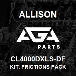 CL4000DXLS-DF Allison KIT, FRICTIONS PACK ONLY - HD/B500 LATE STYLE STARTING W/SN 6610027070 | AGA Parts
