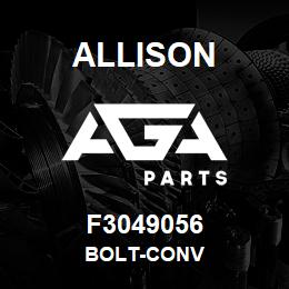 F3049056 Allison BOLT-CONV | AGA Parts