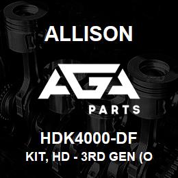 HDK4000-DF Allison KIT, HD - 3RD GEN (OVERHAUL + FRICTIONS + STEELS) | AGA Parts