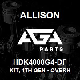 HDK4000G4-DF Allison KIT, 4TH GEN - OVERHAUL + ALL FRICTIONS AND STEELS HD/B500 | AGA Parts