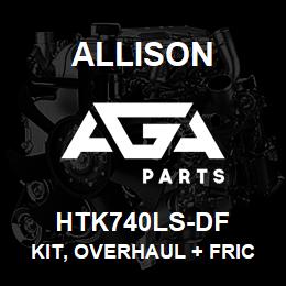 HTK740LS-DF Allison KIT, OVERHAUL + FRICTIONS | AGA Parts