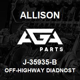 J-35935-B Allison OFF-HIGHWAY DIADNOSTIC AND SERVICE TOOL KIT (DP 8000) | AGA Parts