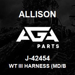 J-42454 Allison WT III HARNESS (MD/B400) | AGA Parts