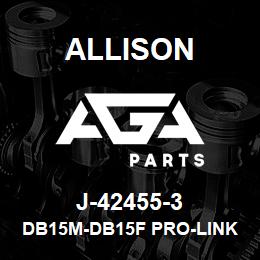 J-42455-3 Allison DB15M-DB15F PRO-LINK CABLE (MD/B400) | AGA Parts