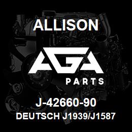 J-42660-90 Allison DEUTSCH J1939/J1587 9-PIN ADAPTER CABLE (1K/2K) | AGA Parts