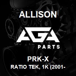 PRK-X Allison RATIO TEK, 1K (2001-10) PRESSURE REGULATOR KIT AND SHIFT SPRING KIT(C, D, AND E SHIFT VALVES) | AGA Parts
