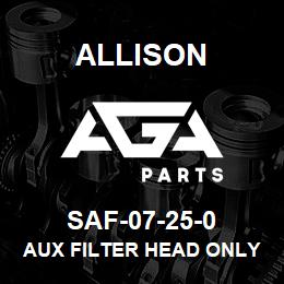 SAF-07-25-0 Allison AUX FILTER HEAD ONLY 1 QT | AGA Parts
