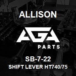 SB-7-22 Allison SHIFT LEVER HT740/750 PAN MOUN | AGA Parts