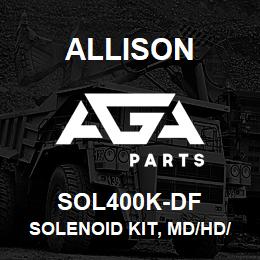 SOL400K-DF Allison SOLENOID KIT, MD/HD/B400/B500 CONTAINS 638,371,722 SOLENOIDS(7 SOLENOIDS) | AGA Parts