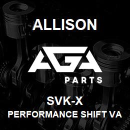 SVK-X Allison PERFORMANCE SHIFT VALVE KIT,1K/2K - STEEL VALVES FOR C, D, AND E VALVES (2001-2010) | AGA Parts