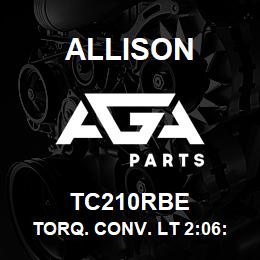 TC210RBE Allison TORQ. CONV. LT 2:06:1 RBLT | AGA Parts