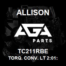 TC211RBE Allison TORQ. CONV. LT 2:01:1 RBLT | AGA Parts
