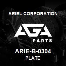 ARIE-B-0304 Ariel Corporation PLATE | AGA Parts