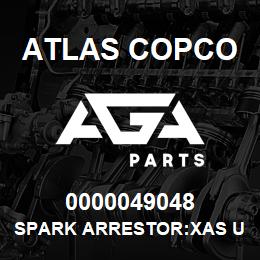 0000049048 Atlas Copco SPARK ARRESTOR:XAS UTILITY | AGA Parts