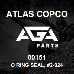 00151 Atlas Copco O RING SEAL, #2-024 | AGA Parts
