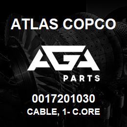 0017201030 Atlas Copco CABLE, 1- C.ORE | AGA Parts