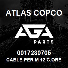 0017230705 Atlas Copco CABLE PER M 12 C.ORE | AGA Parts