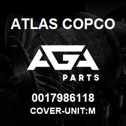 0017986118 Atlas Copco COVER-UNIT:M | AGA Parts