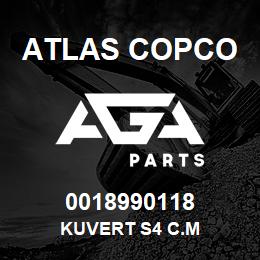 0018990118 Atlas Copco KUVERT S4 C.M | AGA Parts