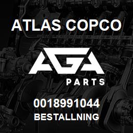 0018991044 Atlas Copco BESTALLNING | AGA Parts