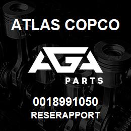0018991050 Atlas Copco RESERAPPORT | AGA Parts