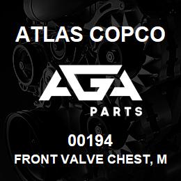 00194 Atlas Copco FRONT VALVE CHEST, M117,118,11 | AGA Parts